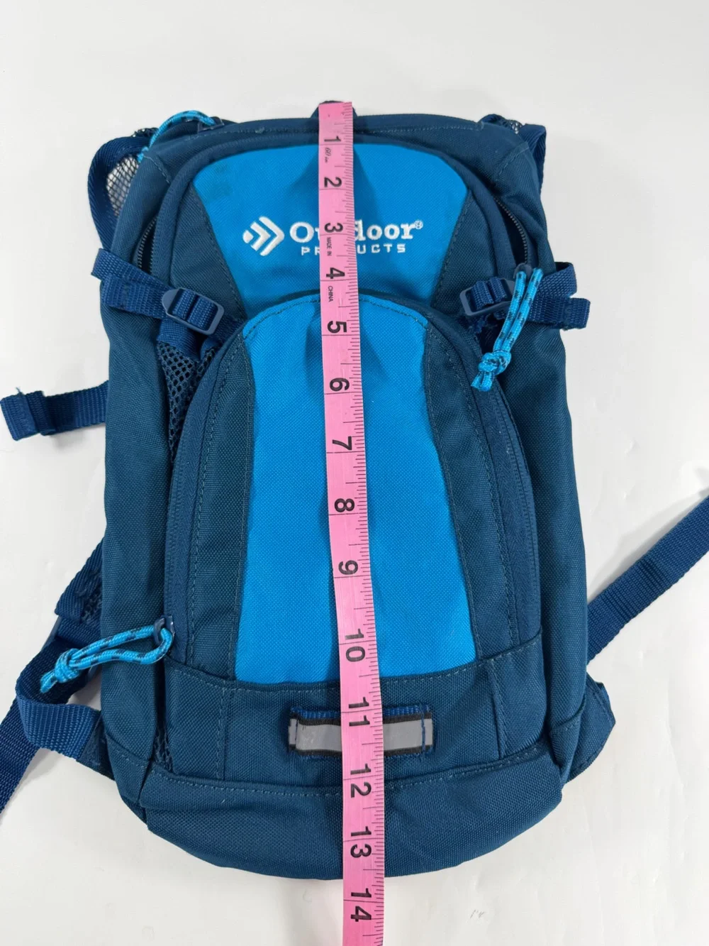 Outdoor Products Blue Hydration Daypack Hiking Backpack 14” Lightweight